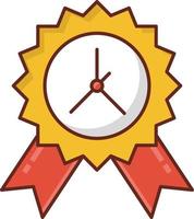 clock Vector illustration on a transparent background. Premium quality symbols. Vector Line Flat color  icon for concept and graphic design.
