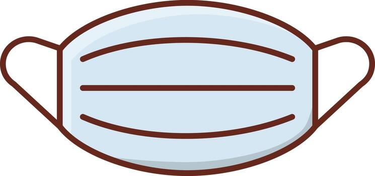 facemask Vector illustration on a transparent background. Premium quality symbols. Vector Line Flat color  icon for concept and graphic design.