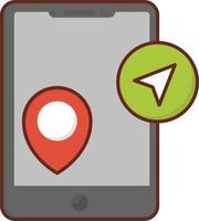 mobile Vector illustration on a transparent background. Premium quality symbols. Vector Line Flat color  icon for concept and graphic design.