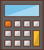calculator Vector illustration on a transparent background. Premium quality symbols. Vector Line Flat color  icon for concept and graphic design.