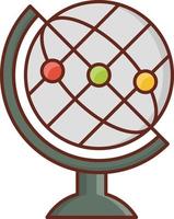 globe Vector illustration on a transparent background. Premium quality symbols. Vector Line Flat color  icon for concept and graphic design.