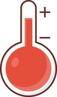 temperature Vector illustration on a transparent background. Premium quality symbols. Vector Line Flat color  icon for concept and graphic design.