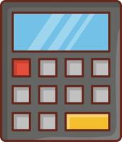 calculator Vector illustration on a transparent background. Premium quality symbols. Vector Line Flat color  icon for concept and graphic design.