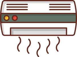 air conditioner Vector illustration on a transparent background. Premium quality symbols. Vector Line Flat color  icon for concept and graphic design.