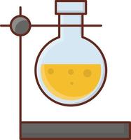 Ilustración de vector de laboratorio sobre un fondo transparente. símbolos de primera calidad. icono de color plano de línea vectorial para concepto y diseño gráfico.