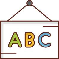 ABC Vector illustration on a transparent background. Premium quality symbols. Vector Line Flat color  icon for concept and graphic design.