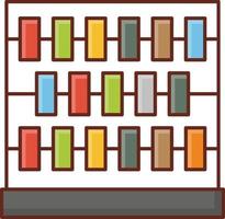 abacus Vector illustration on a transparent background. Premium quality symbols. Vector Line Flat color  icon for concept and graphic design.