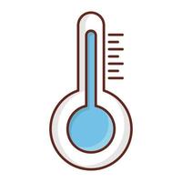 thermometer Vector illustration on a transparent background. Premium quality symbols. Vector Line Flat color  icon for concept and graphic design.