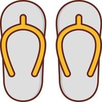 slipper Vector illustration on a transparent background. Premium quality symbols. Vector Line Flat color  icon for concept and graphic design.