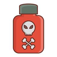 poison Vector illustration on a transparent background. Premium quality symbols. Vector Line Flat color  icon for concept and graphic design.