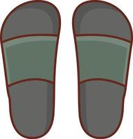 slipper Vector illustration on a transparent background. Premium quality symbols. Vector Line Flat color  icon for concept and graphic design.