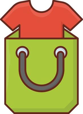 bag Vector illustration on a transparent background. Premium quality symbols. Vector Line Flat color  icon for concept and graphic design.