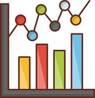 graph Vector illustration on a transparent background. Premium quality symbols. Vector Line Flat color  icon for concept and graphic design.