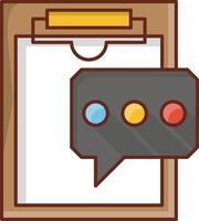 clipboard Vector illustration on a transparent background. Premium quality symbols. Vector Line Flat color  icon for concept and graphic design.