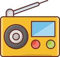 radio Vector illustration on a transparent background. Premium quality symbols. Vector Line Flat color  icon for concept and graphic design.