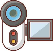 camera Vector illustration on a transparent background. Premium quality symbols. Vector Line Flat color  icon for concept and graphic design.