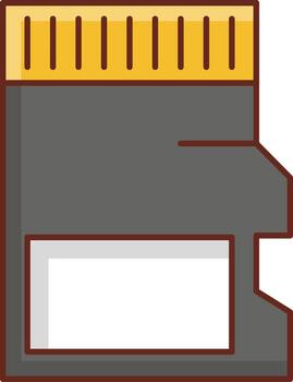 SD Vector illustration on a transparent background. Premium quality symbols. Vector Line Flat color  icon for concept and graphic design.