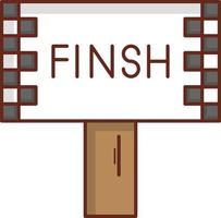 finish Vector illustration on a transparent background. Premium quality symbols. Vector Line Flat color  icon for concept and graphic design.