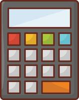 calculator Vector illustration on a transparent background. Premium quality symbols. Vector Line Flat color  icon for concept and graphic design.