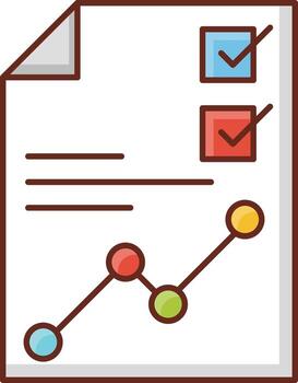 ilustración vectorial analítica sobre un fondo transparente. símbolos de primera calidad. icono de color plano de línea vectorial para concepto y diseño gráfico. vector