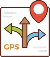 GPS Vector illustration on a transparent background. Premium quality symbols. Vector Line Flat color  icon for concept and graphic design.