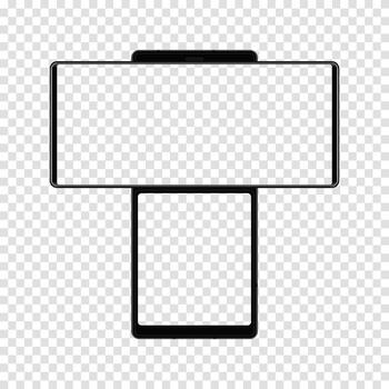 teléfono inteligente modelo realista. maqueta de teléfono inteligente. vista frontal del dispositivo vector