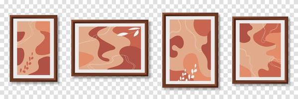 Set abstract backgrounds. Hand drawn various shapes and doodle objects. Contemporary modern trendy vector illustrations.