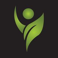 Vector logo design. Wellness and healthy