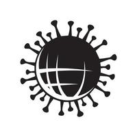 covid-19 coronavirus concepto inscripción tipografía diseño logo vector