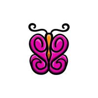 diseñe mariposas lindas vectoriales para logotipos, camisetas como desee, editables. vector