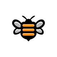 diseño de logotipo de vector de mascota simple de miel de abeja natural