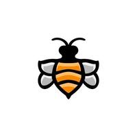 diseño de logotipo de vector de mascota simple de miel de abeja natural