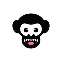 Logo Design Vector Monkey In Background White