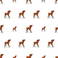 Seamless pattern with a deer. Suitable for backgrounds, postcards, and wrapping paper. Vector. vector