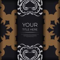 A black and gold background with ornate design vector