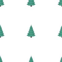 Seamless pattern with a green Christmas tree. Background with green pine. Suitable for backgrounds, cards and wrapping paper. Good for the New Year. Vector. vector