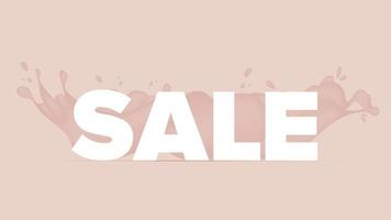 Pink stylish banner sale. Poster to illustrate discounts, promotions and sales. Vector illustration.