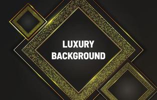 Modern black and gold background luxury with element vector