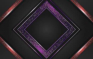 Modern black, purple and red background with element vector