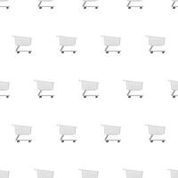 Seamless pattern shopping cart. Suitable for backgrounds, cards and wrapping paper. Vector. vector