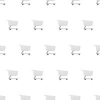 Seamless pattern shopping cart. Suitable for backgrounds, cards and wrapping paper. Vector. vector