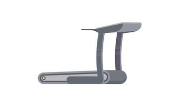 Treadmill isolated on a white background. The simulator for running. Vector. vector