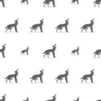 Wolf seamless pattern. Suitable for backgrounds, postcards, and wrapping paper. Vector. vector