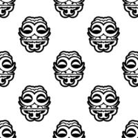 A seamless pattern with a mask on it vector