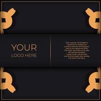Luxurious invitation card design with vintage Indian ornament. Can be used as background and wallpaper. Elegant and classic vector elements ready for print and typography.