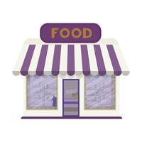 Grocery store isolated on a white background. Vector illustration