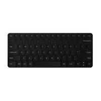 The black keyboard. Modern keyboard isolated on a white background. Realistic vector illustration.