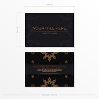 Luxurious postcard design with vintage Indian ornaments. Can be used as background and wallpaper. Elegant and classic vector elements ready for print and typography.