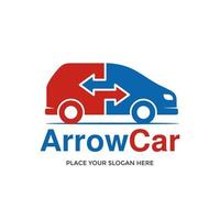 Arrow or trade car vector logo template. This design use exchange or share symbol.