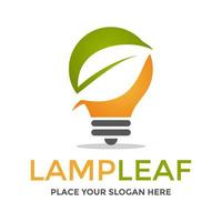 Nature idea vector logo template. This design use leaf symbol. Suitable for environment.